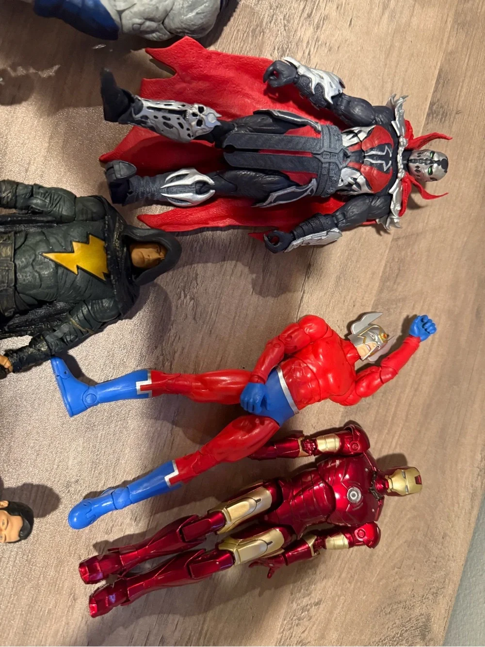 DC Comics Action Figure Lot - Red, Black, Gray, Blue